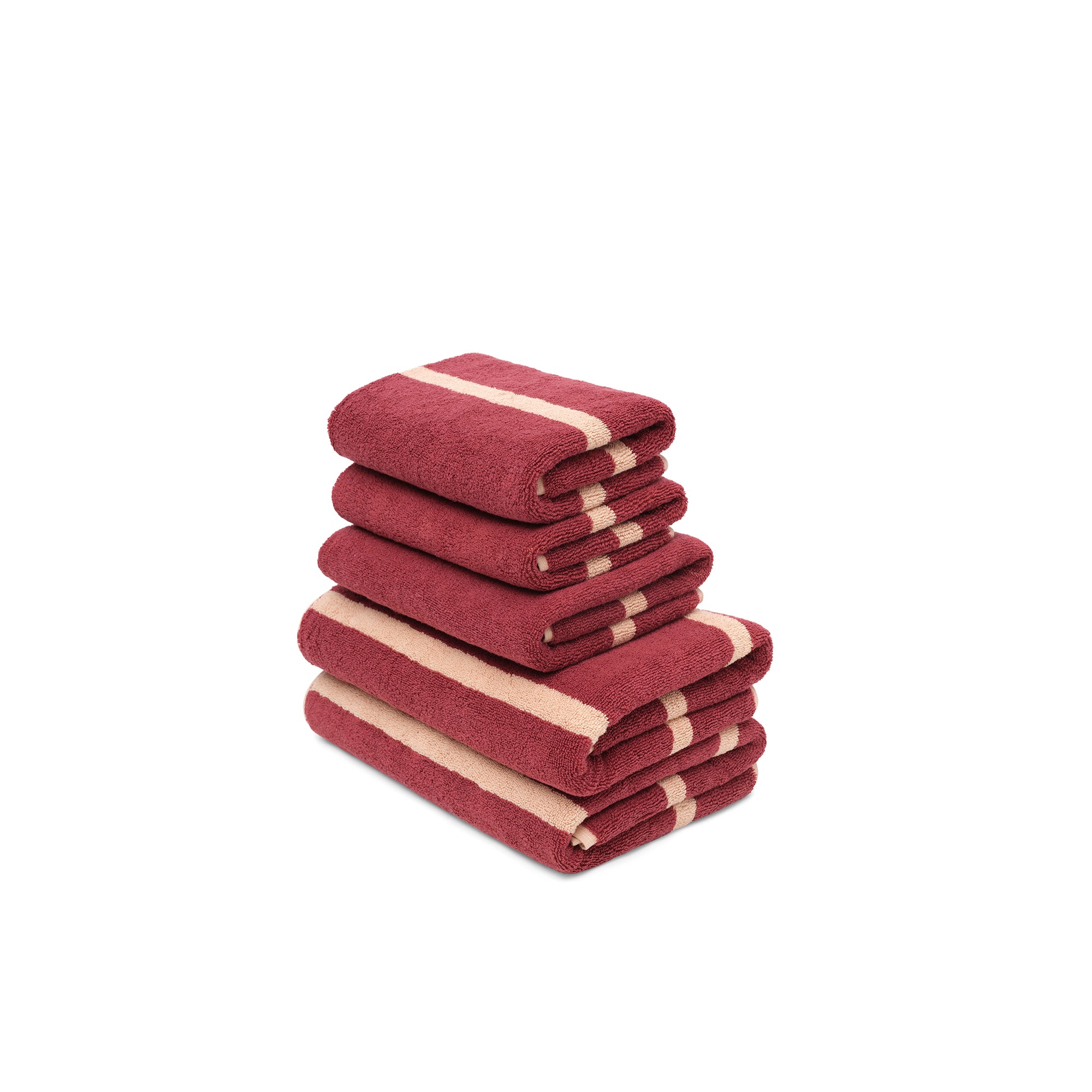 LOOP HOME ruby/almond blush - pinstripe bundles — view 2