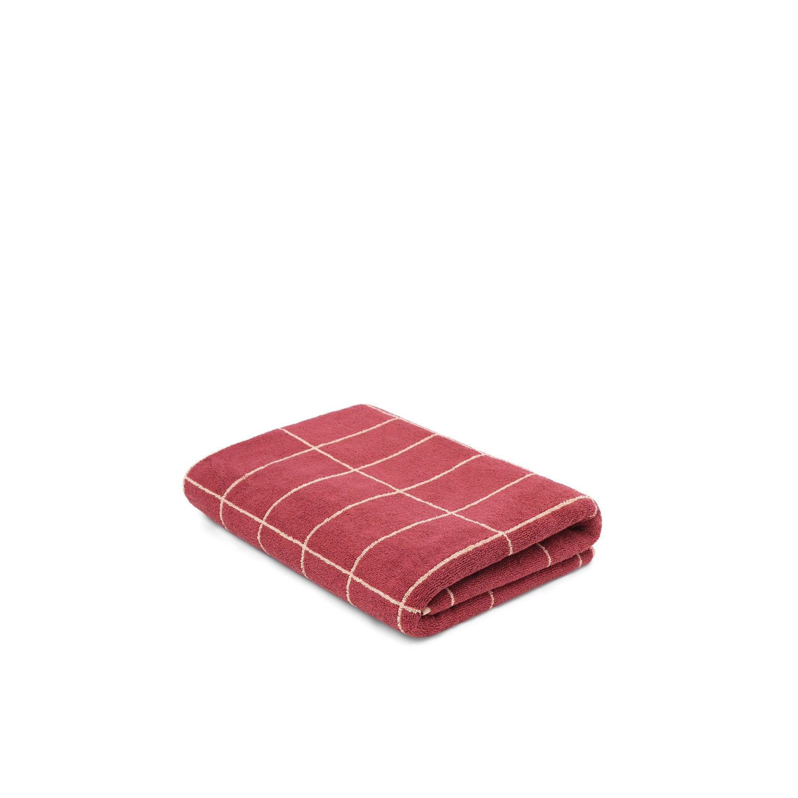 LOOP HOME bath sheet - ruby/almond blush - tile
