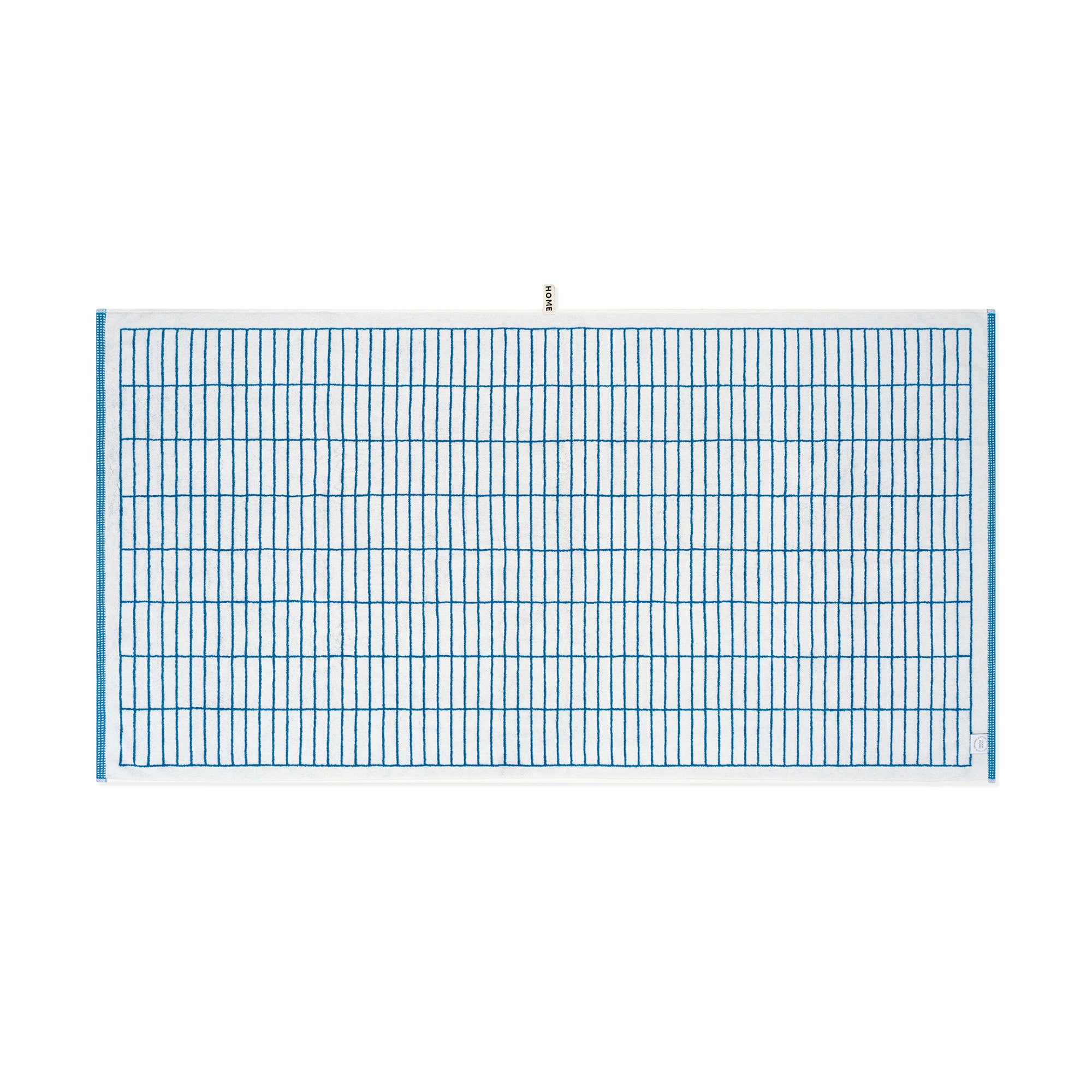 Bath Sheet - Cobalt/Ivory - Tile