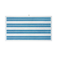 LOOP HOME bath sheet - cobalt/ivory - dual dash — view 3