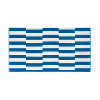 LOOP HOME bath sheet - cobalt/ivory - shift — view 2