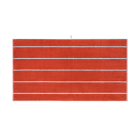 LOOP HOME bath sheet - terracotta/stone - pinstripe — view 2