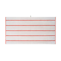 Terracotta/Stone Pinstripe Bath Sheet — view 3