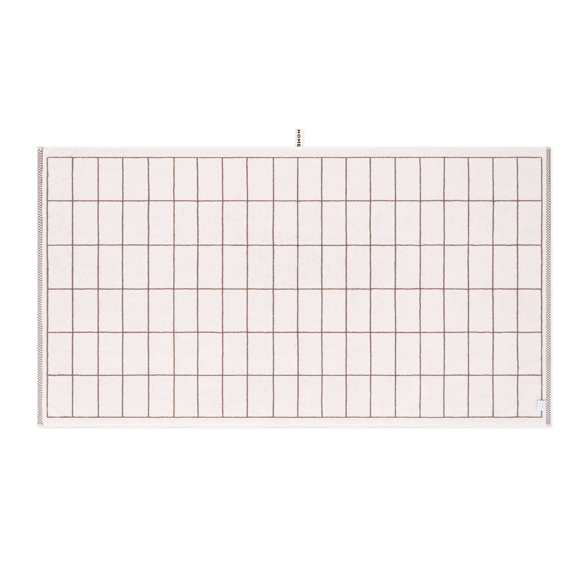 LOOP HOME bath sheet - coffee/ivory - tile — view 4