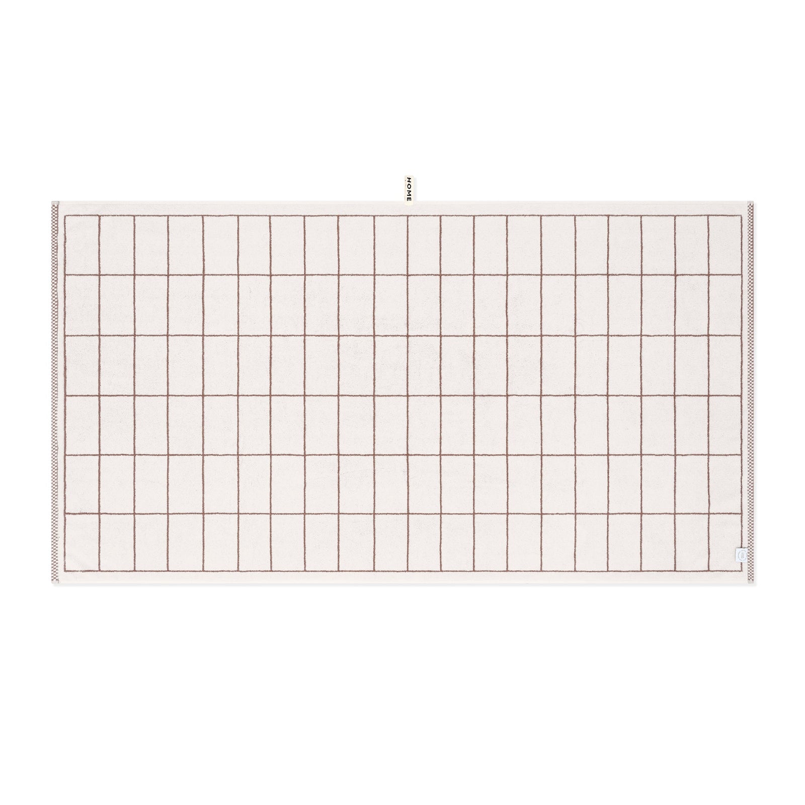 LOOP HOME bath sheet - coffee/ivory - tile — view 3