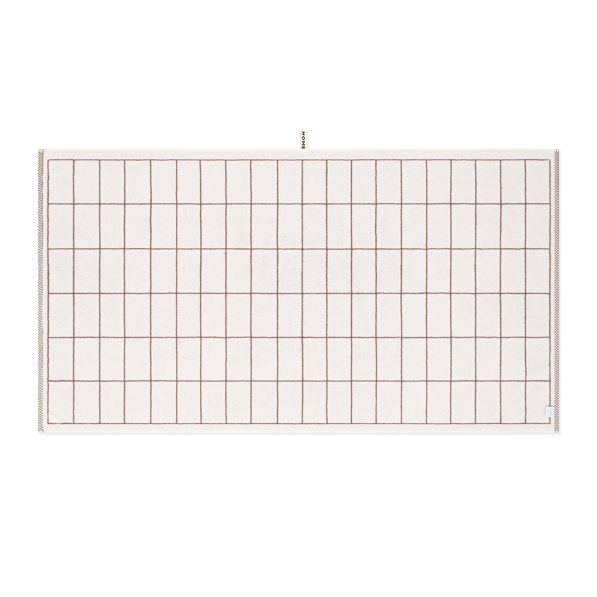 LOOP HOME bath sheet - coffee/ivory - tile — view 3
