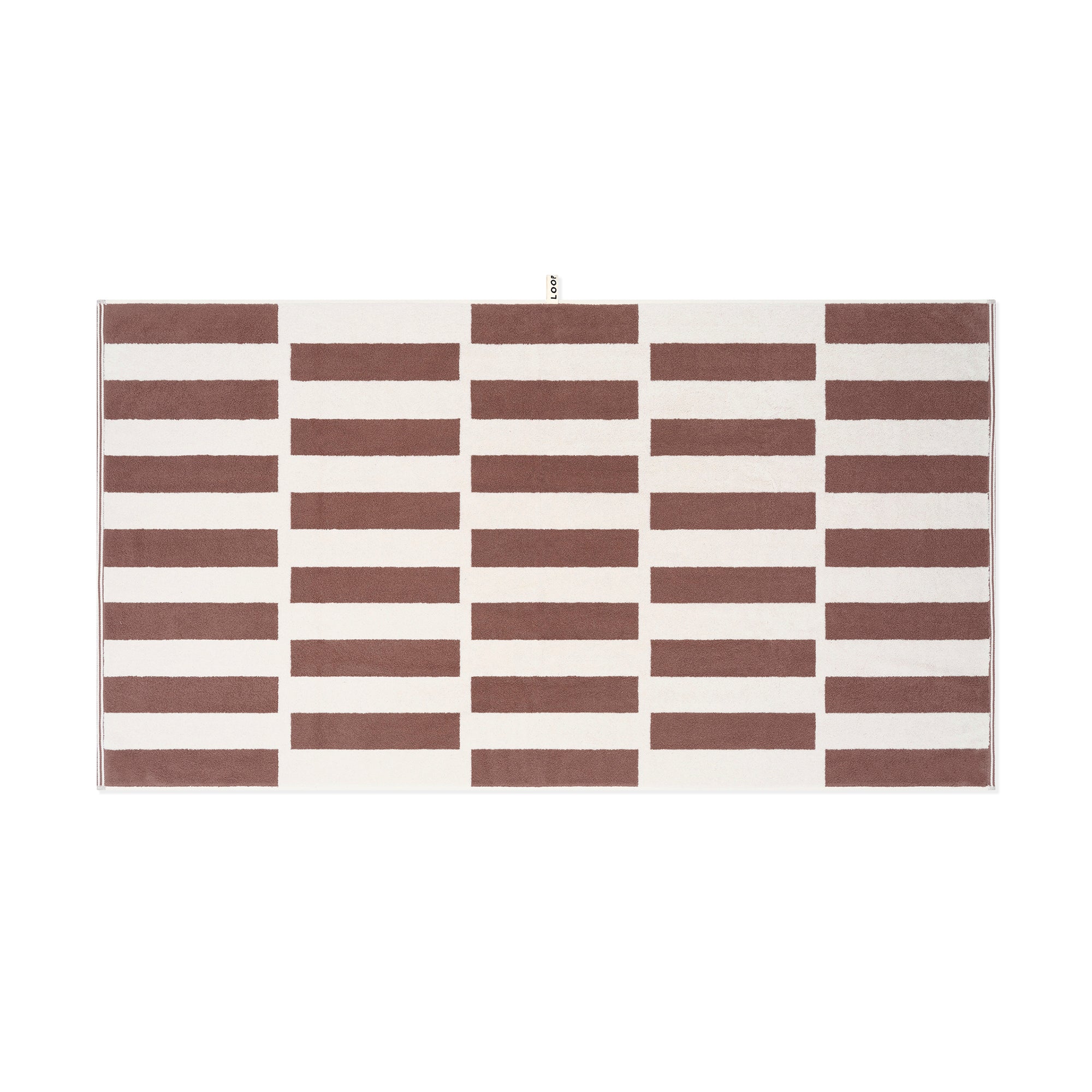 Bath Sheet - Coffee/Ivory - Stack