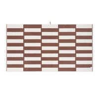 Coffee/Ivory Stack Bath Sheet — view 3