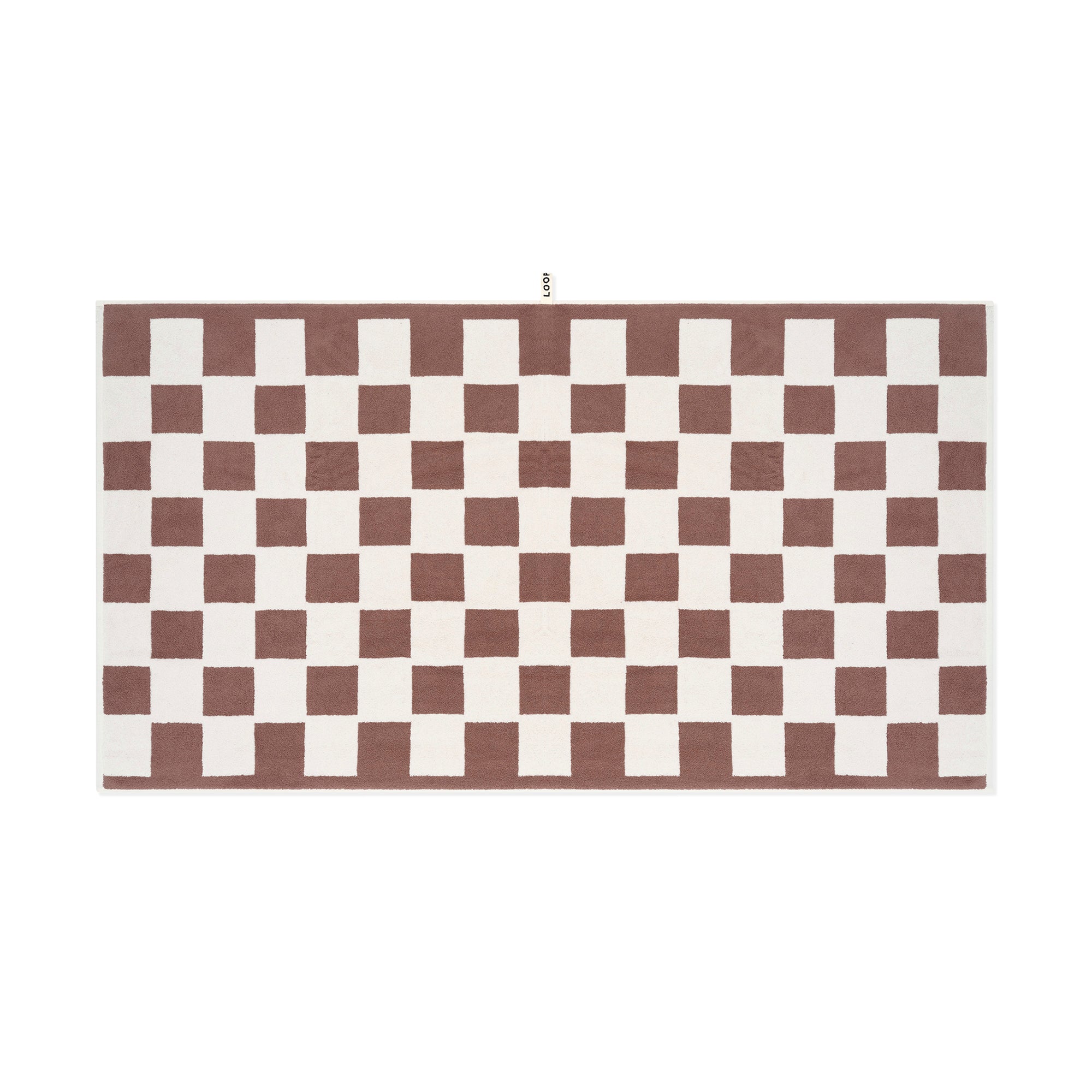 Bath Sheet - Coffee/Ivory - Brick