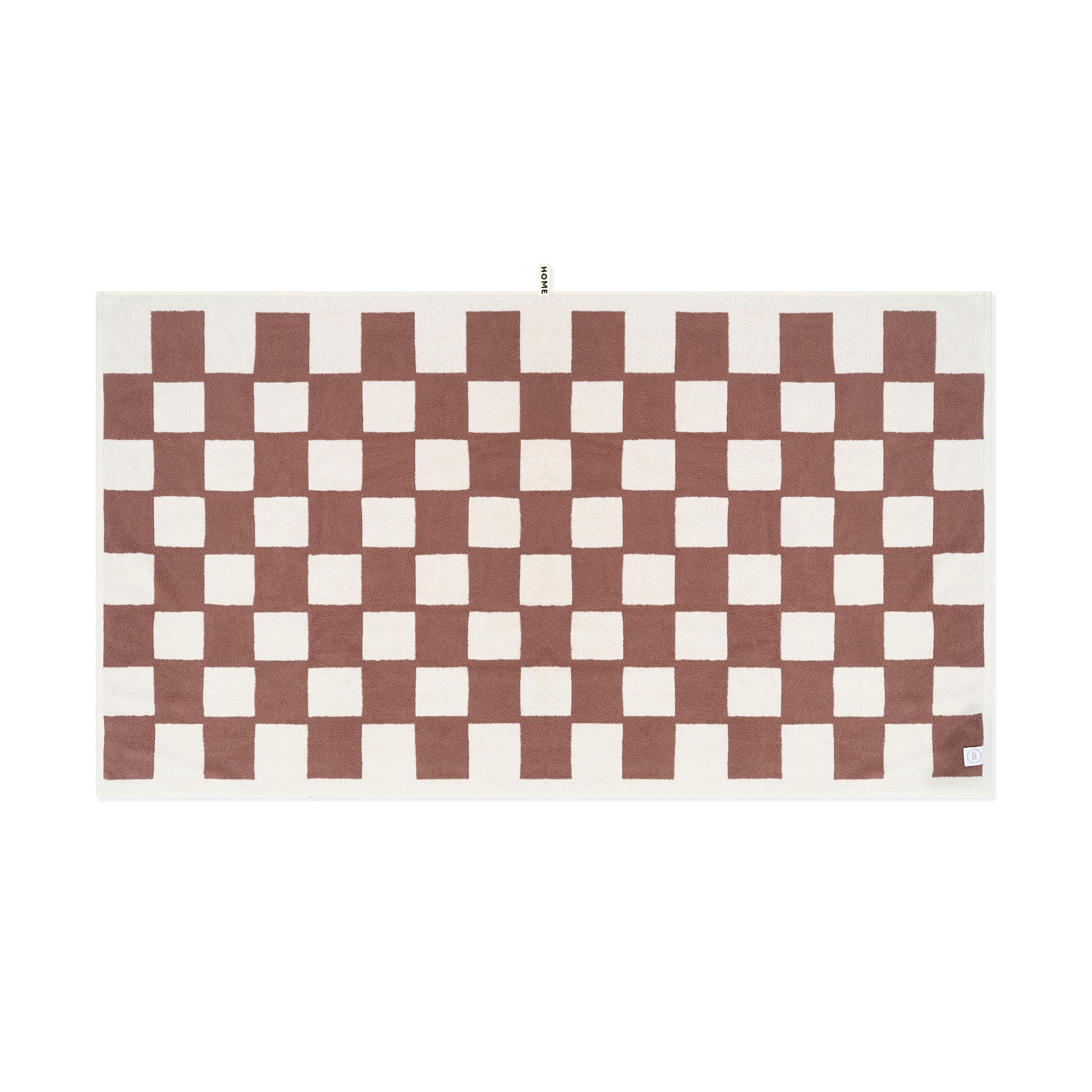 Bath Sheet - Coffee/Ivory - Brick