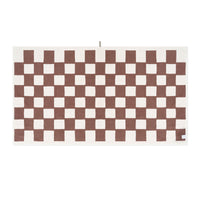 LOOP HOME bath sheet - coffee/ivory - brick — view 3