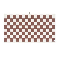 LOOP HOME bath sheet - coffee/ivory - brick — view 3