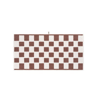LOOP HOME bath towel - coffee/ivory - brick — view 2