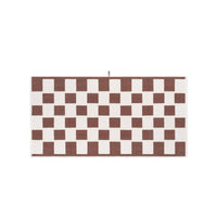 LOOP HOME bath towel - coffee/ivory - brick — view 2