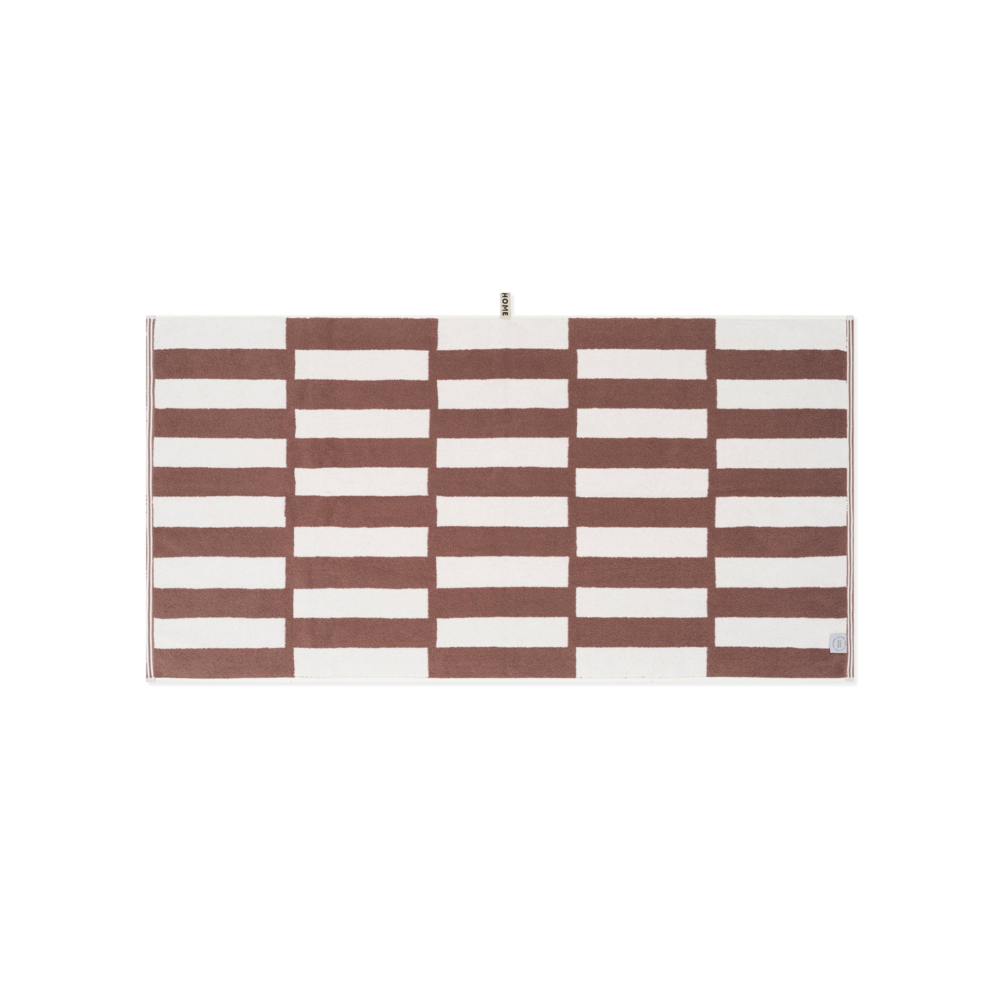 Bath Towel - Coffee/Ivory - Stack