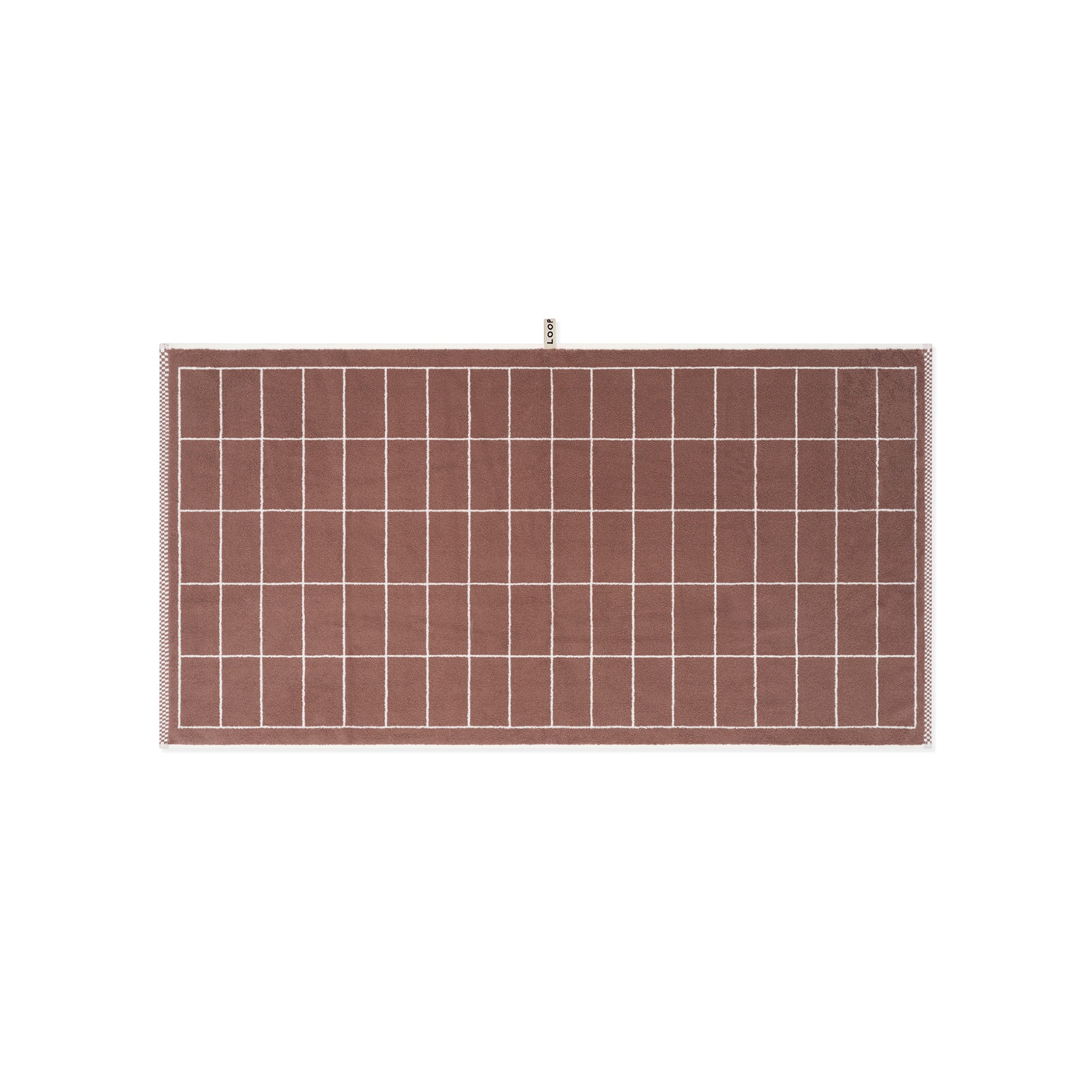 Bath Towel - Coffee/Ivory - Tile