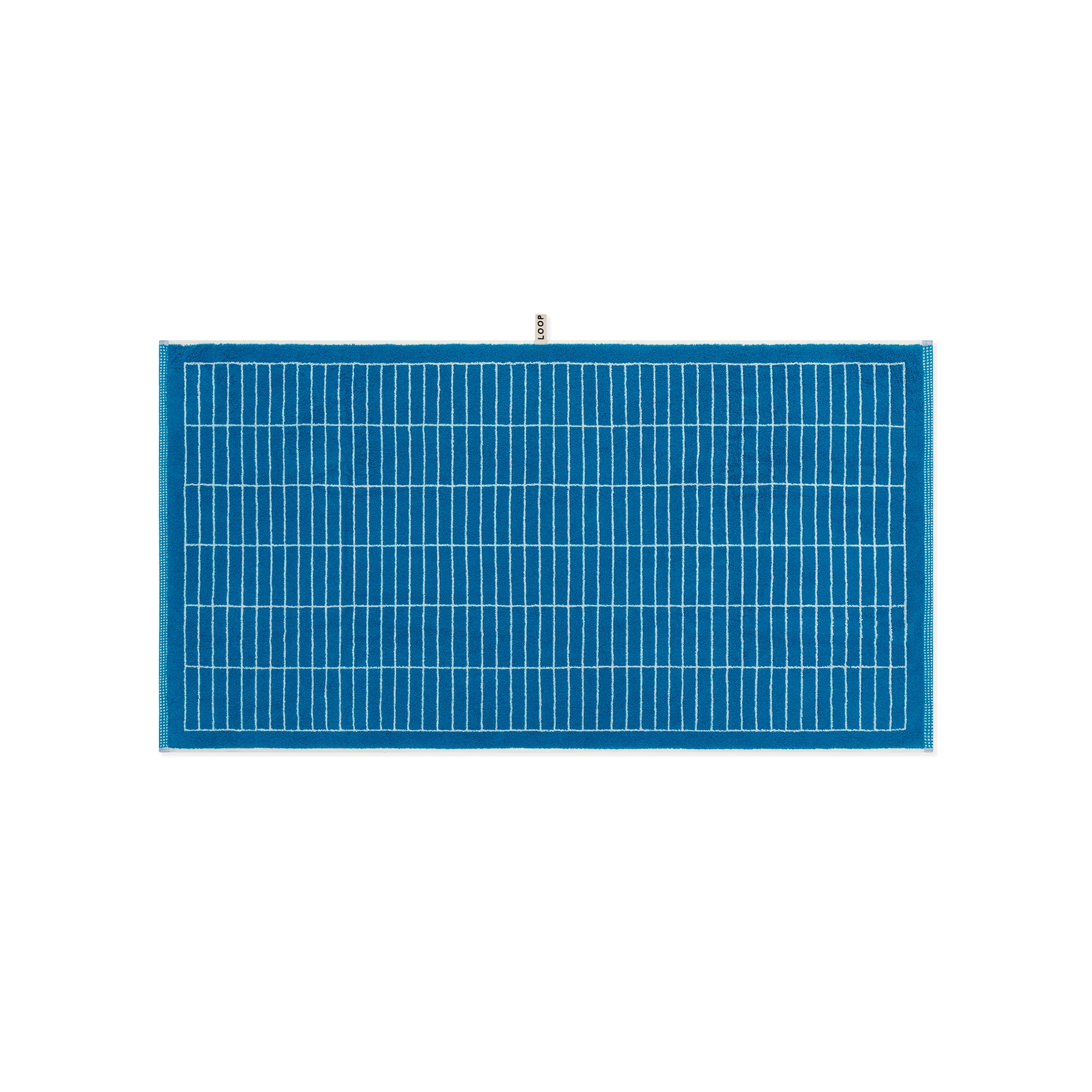 Bath Towel - Cobalt/Ivory - Tile