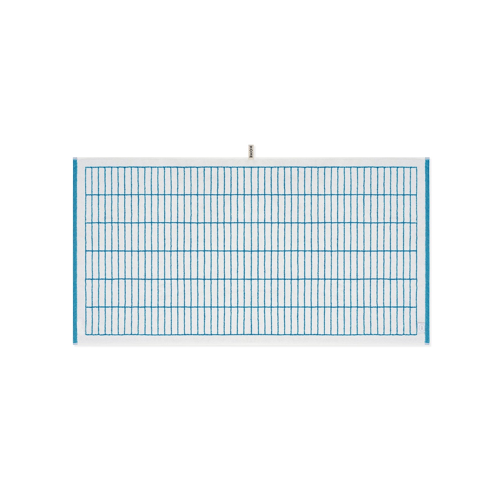 LOOP HOME bath towel - cobalt/ivory - tile — view 3