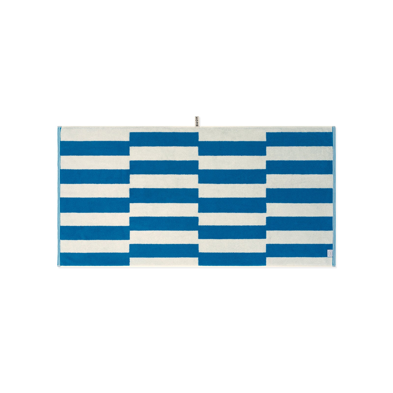 LOOP HOME bath towel - cobalt/ivory - shift — view 3