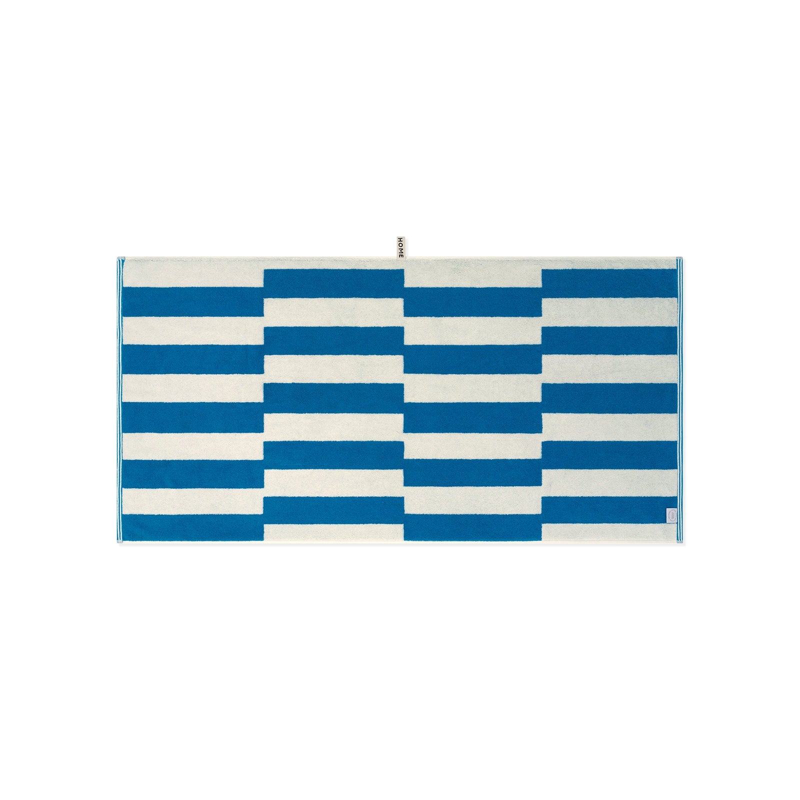 LOOP HOME bath towel - cobalt/ivory - shift — view 3