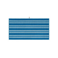 Cobalt/Ivory Dual Dash Bath Towel — view 2