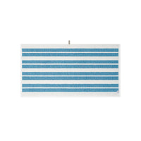 LOOP HOME bath towel - cobalt/ivory - dual dash — view 3