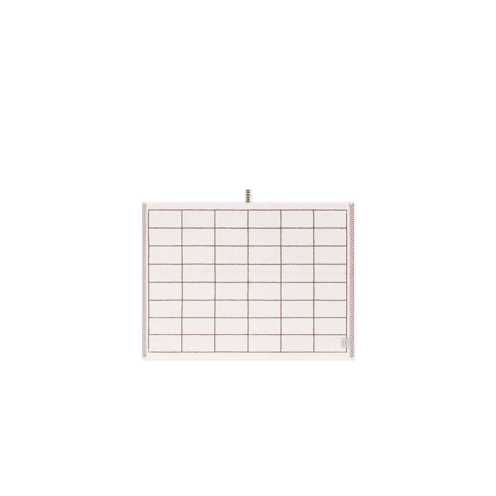 LOOP HOME bath mat - coffee/ivory - tile — view 2