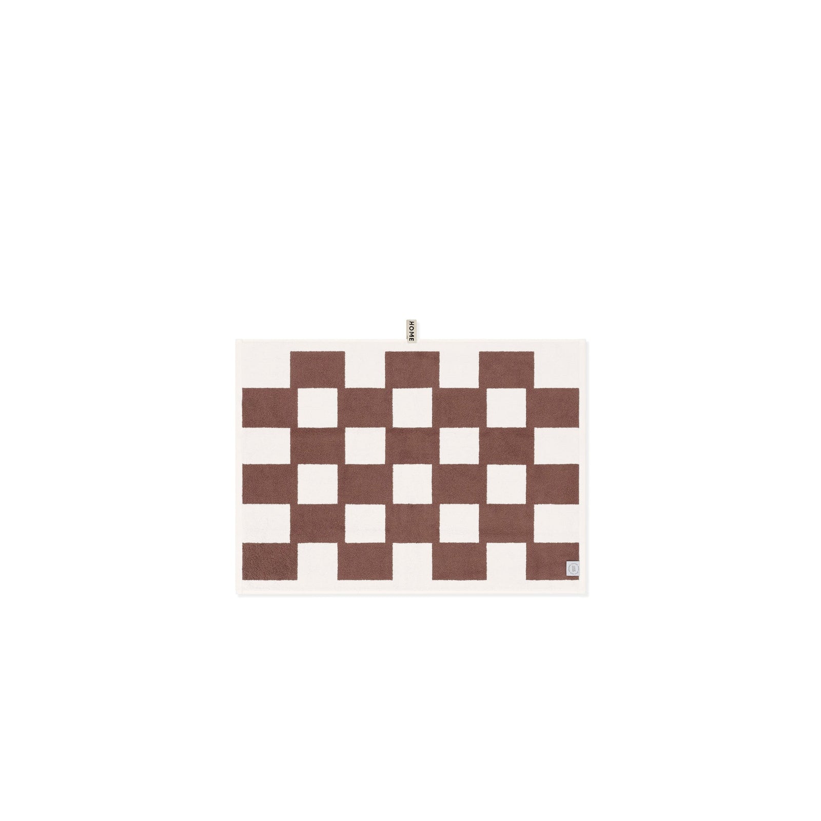 LOOP HOME bath mat - coffee/ivory - brick — view 3
