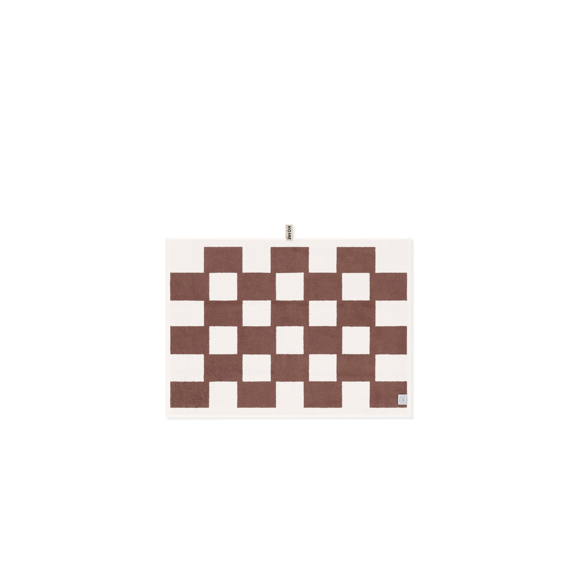 LOOP HOME bath mat - coffee/ivory - brick — view 3