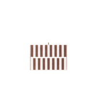 LOOP HOME hand towel - coffee/ivory - stack — view 3