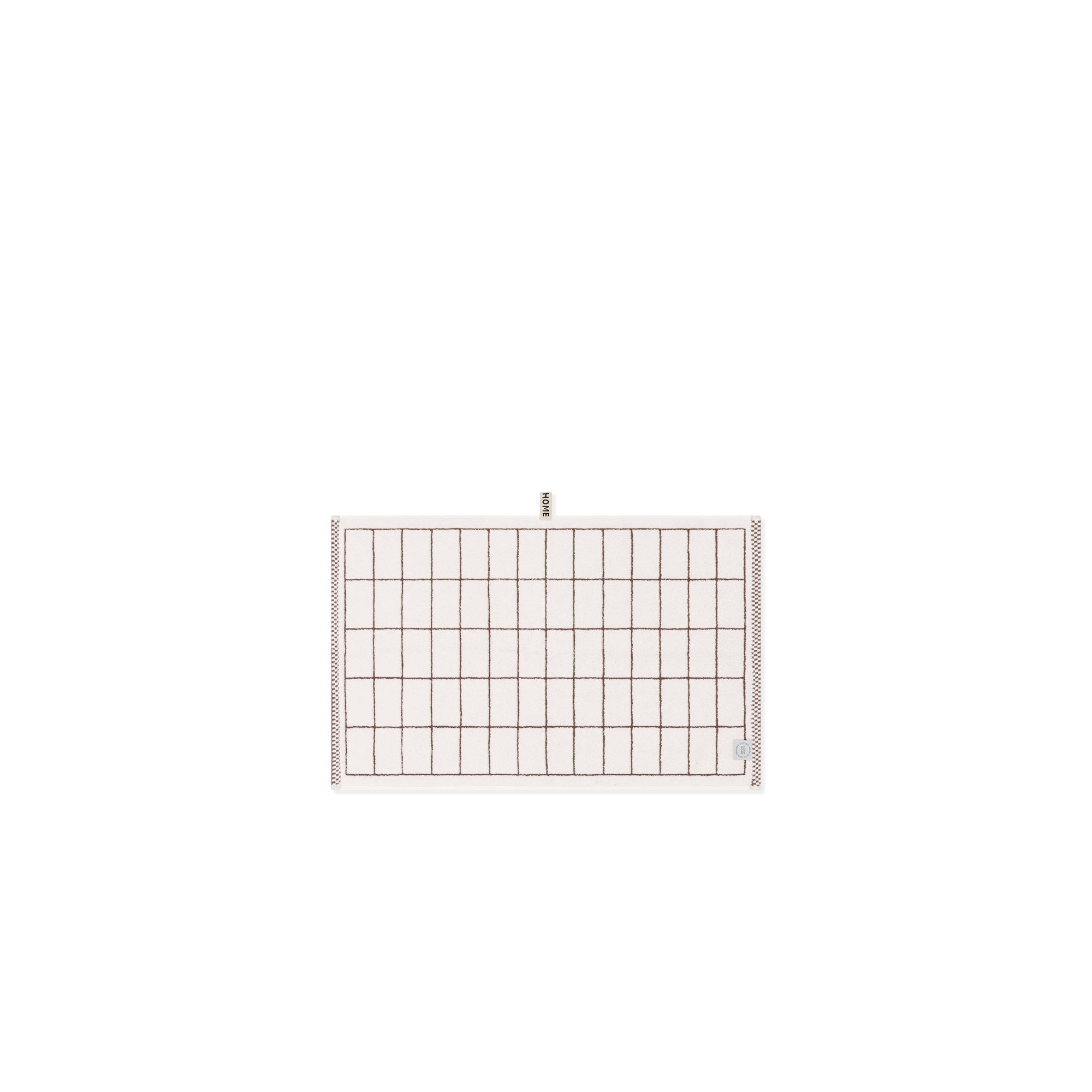 LOOP HOME hand towel - coffee/ivory - tile — view 4