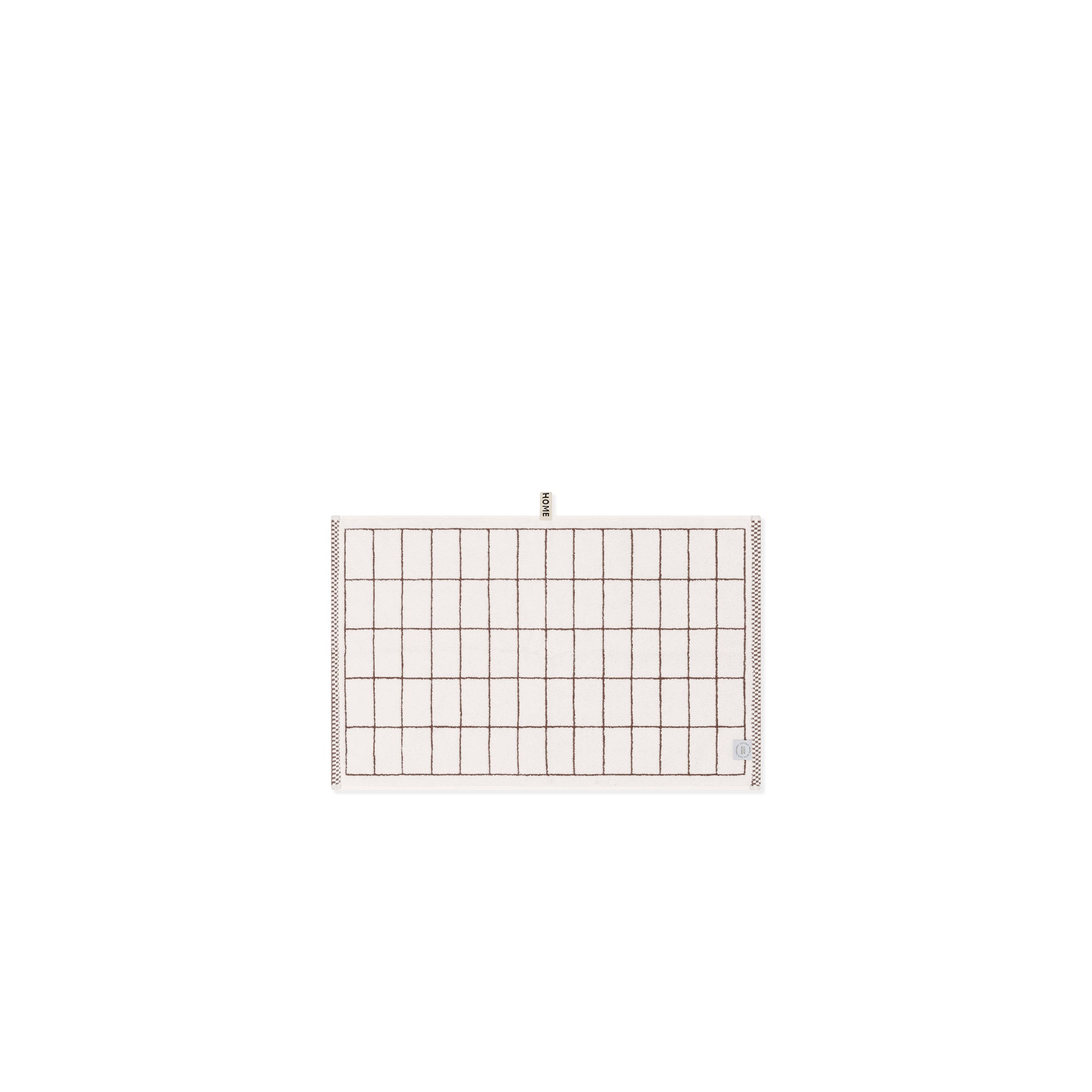 LOOP HOME hand towel - coffee/ivory - tile — view 4