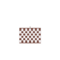 LOOP HOME hand towel - coffee/ivory - brick — view 3