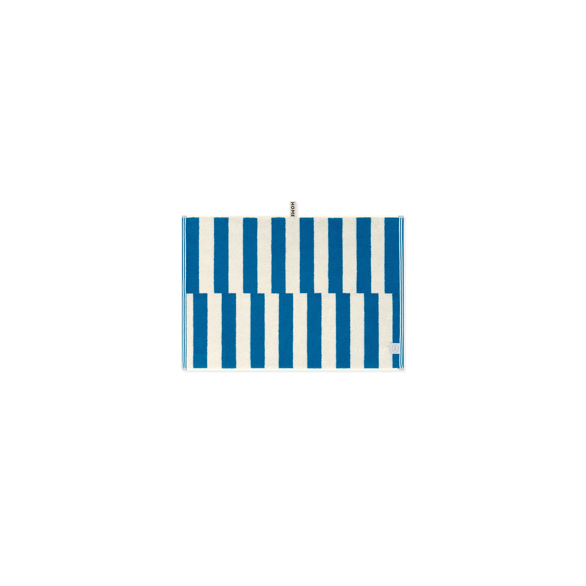 LOOP HOME hand towel - cobalt/ivory - shift — view 4
