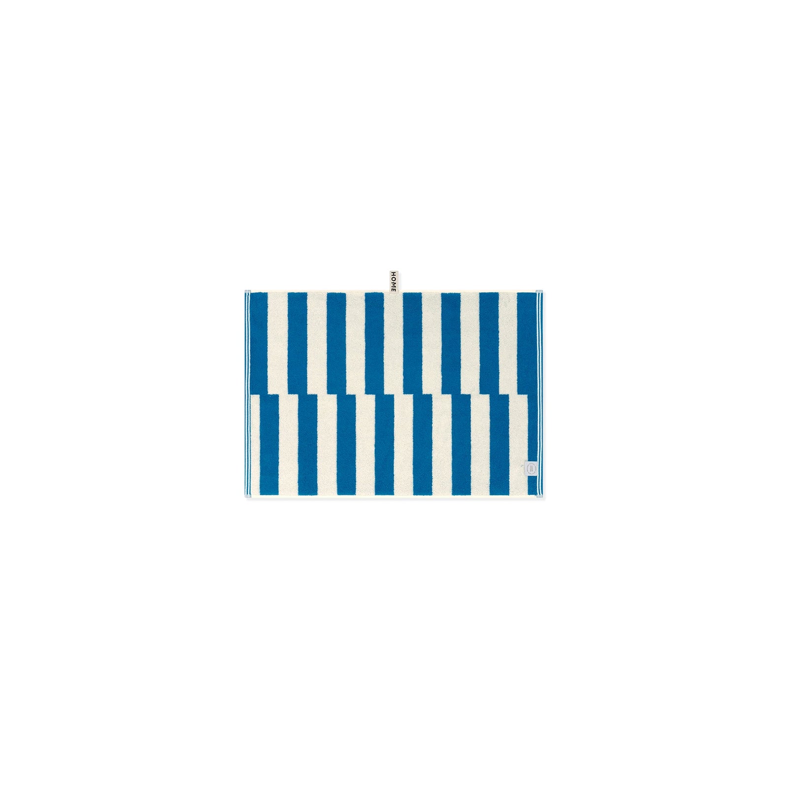LOOP HOME hand towel - cobalt/ivory - shift — view 4