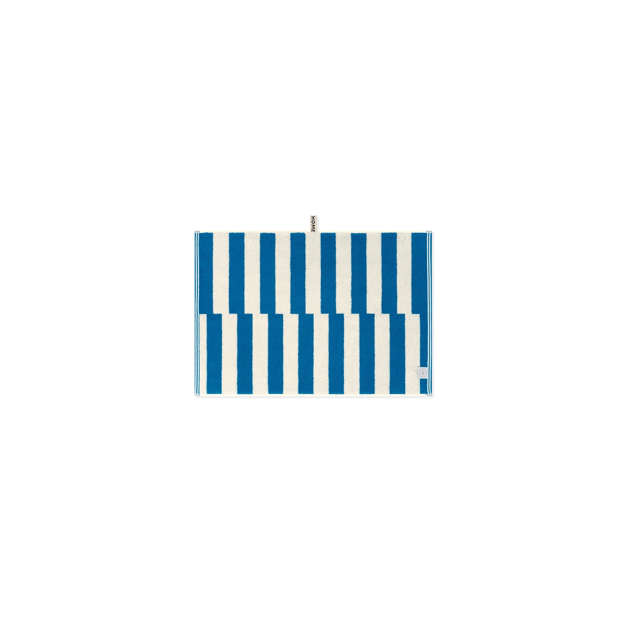 LOOP HOME hand towel - cobalt/ivory - shift — view 4