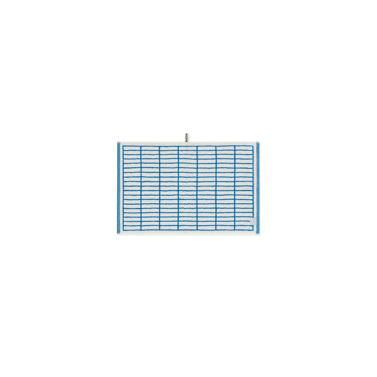 LOOP HOME hand towel - cobalt/ivory - tile — view 4