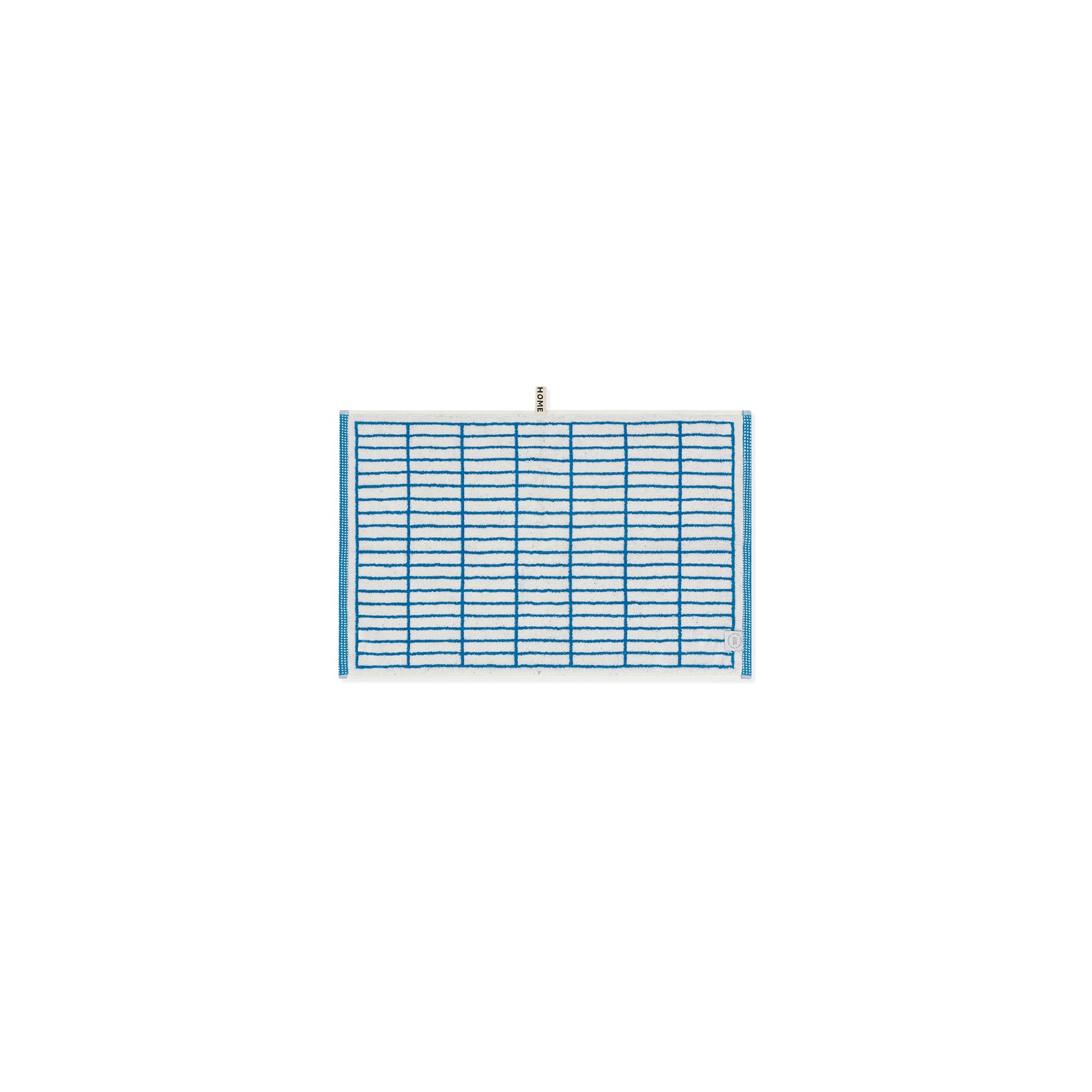 LOOP HOME hand towel - cobalt/ivory - tile — view 4