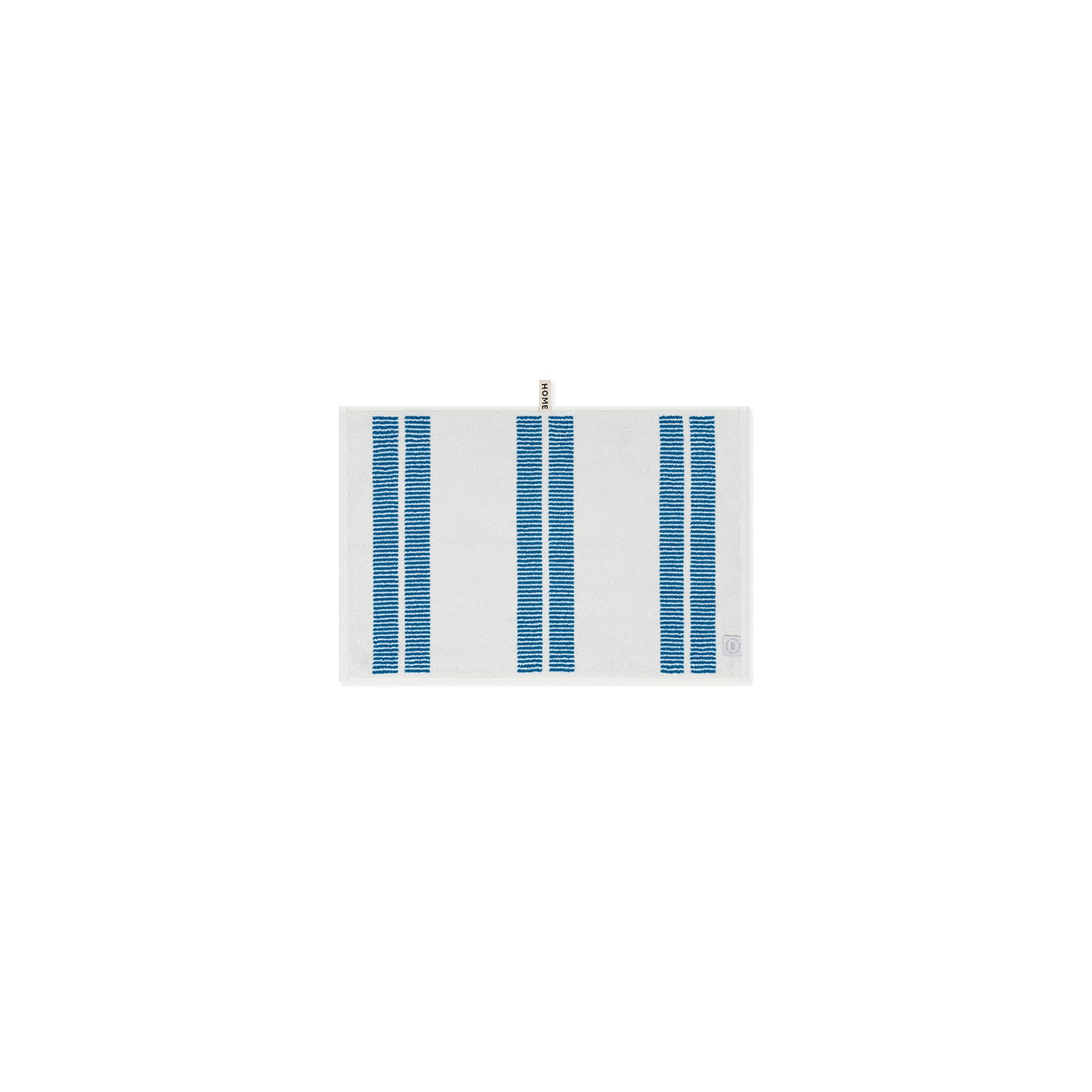 LOOP HOME hand towel - cobalt/ivory - dual dash — view 4