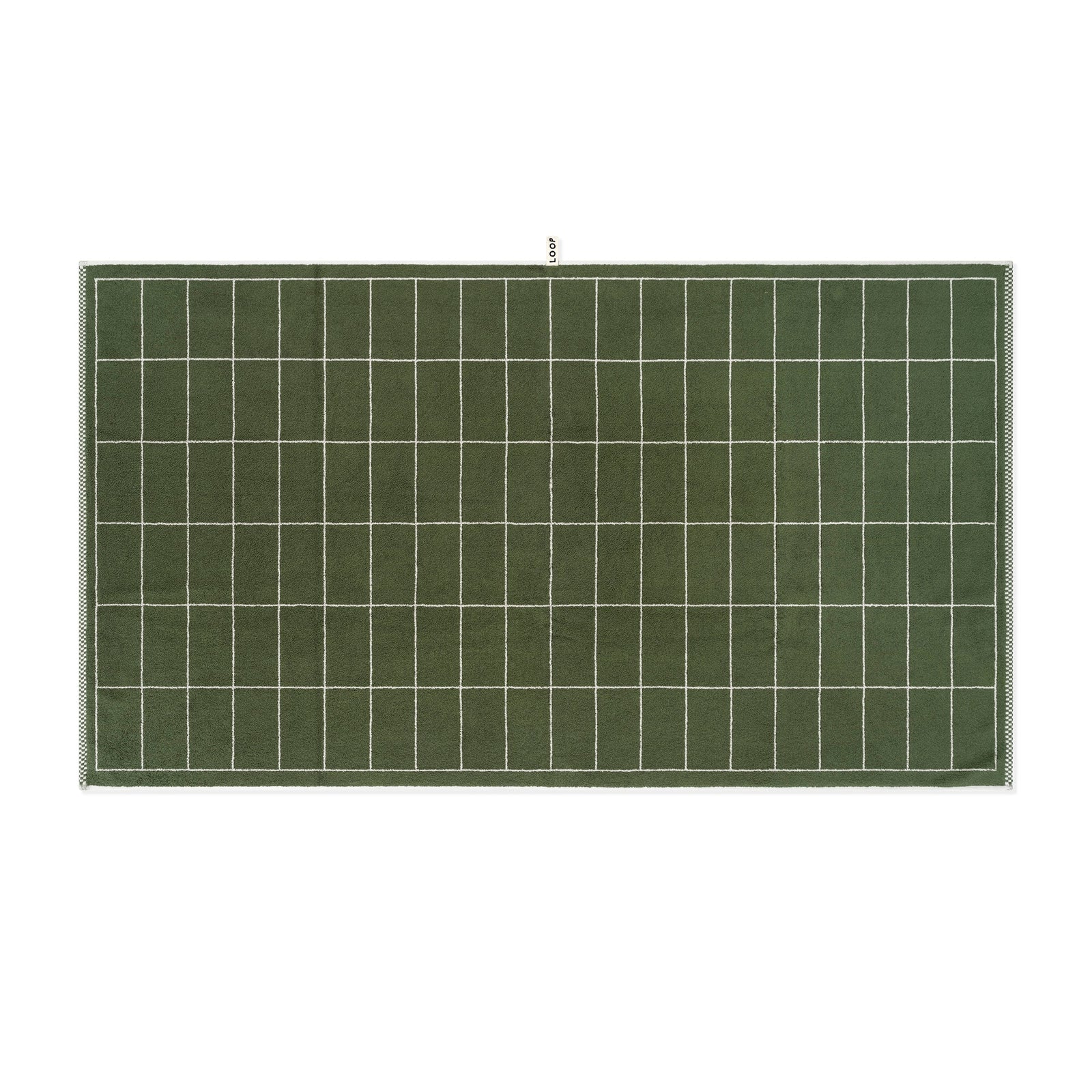 LOOP HOME bath sheet - forest/sage - tile — view 2