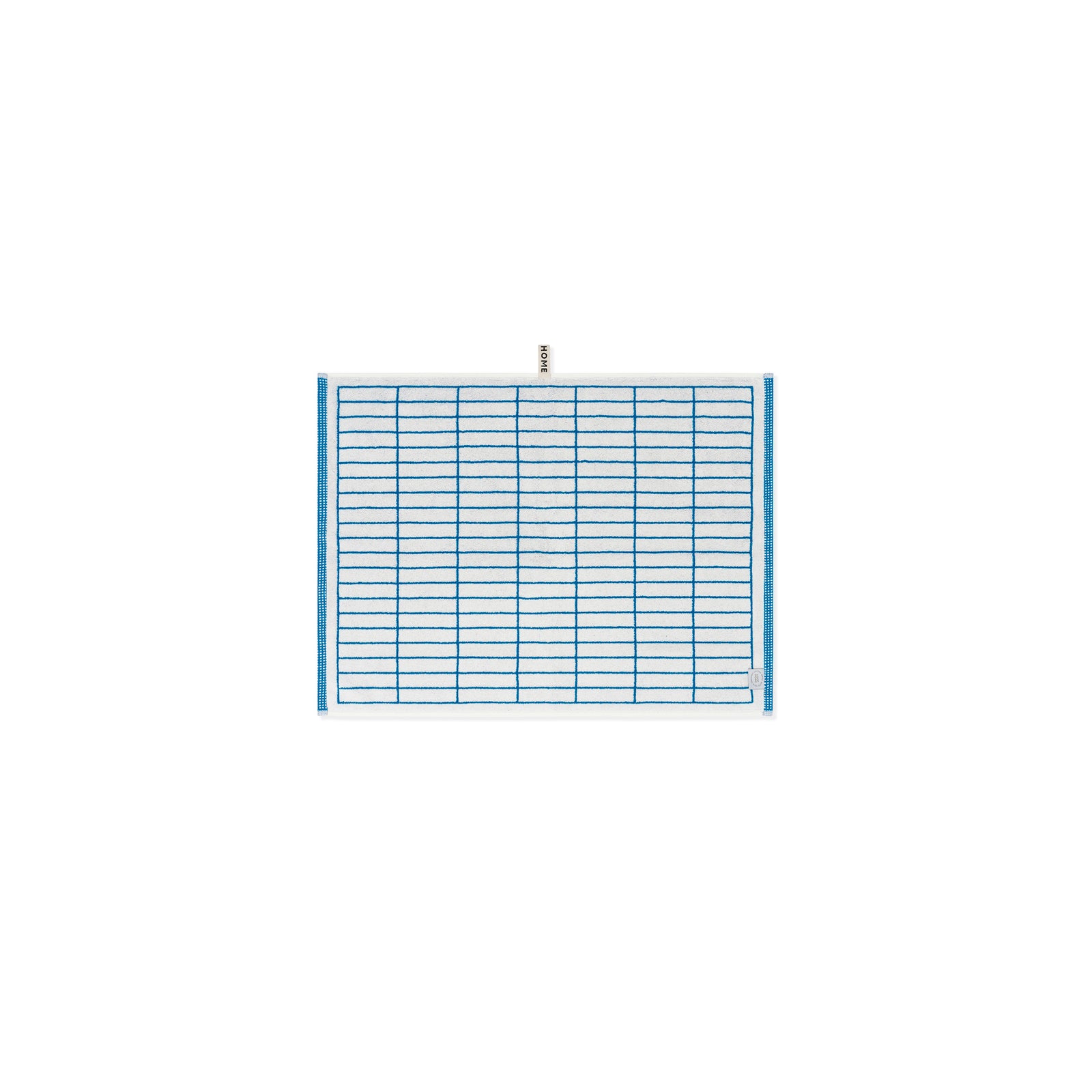 LOOP HOME bath mat - cobalt/ivory - tile — view 2