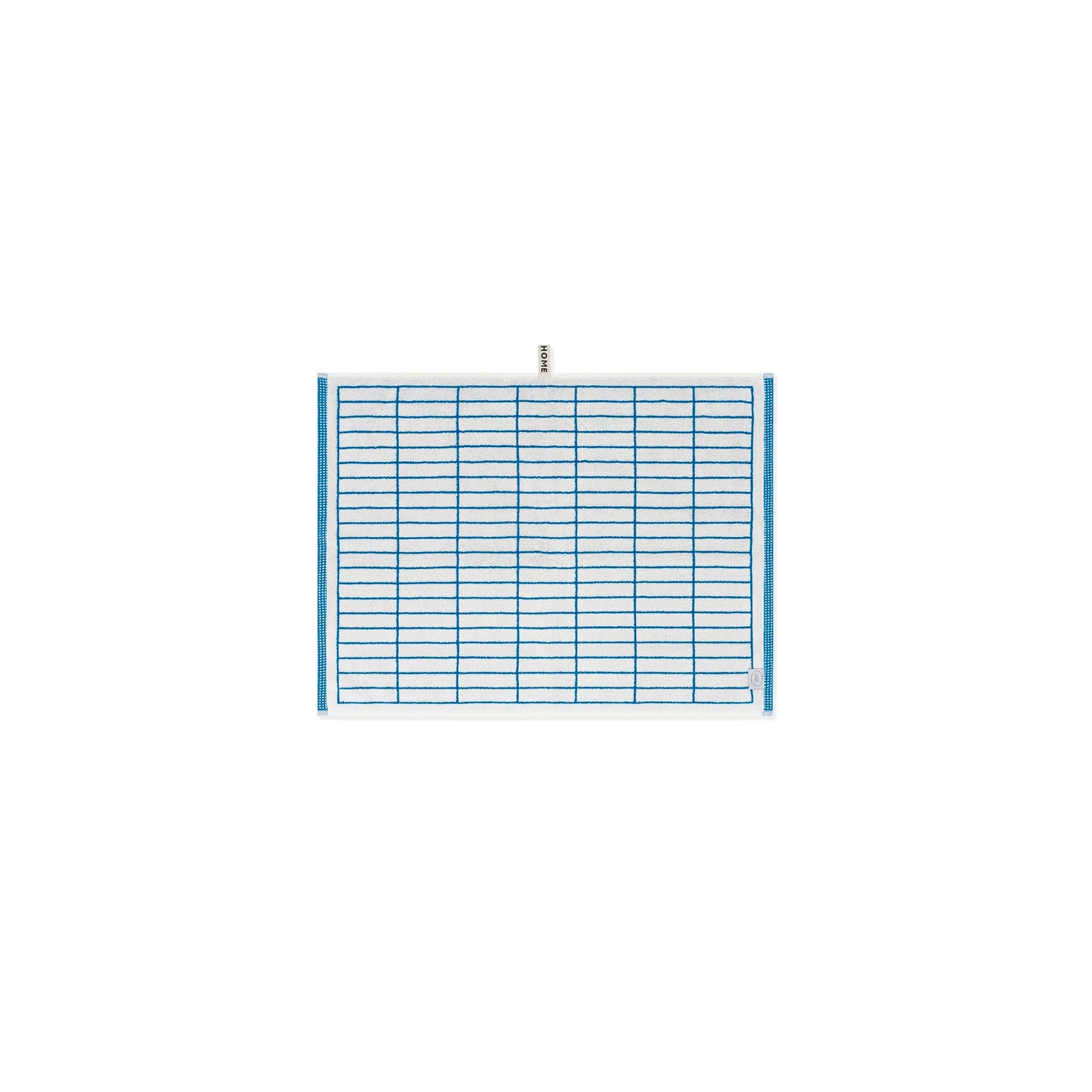 LOOP HOME bath mat - cobalt/ivory - tile — view 3