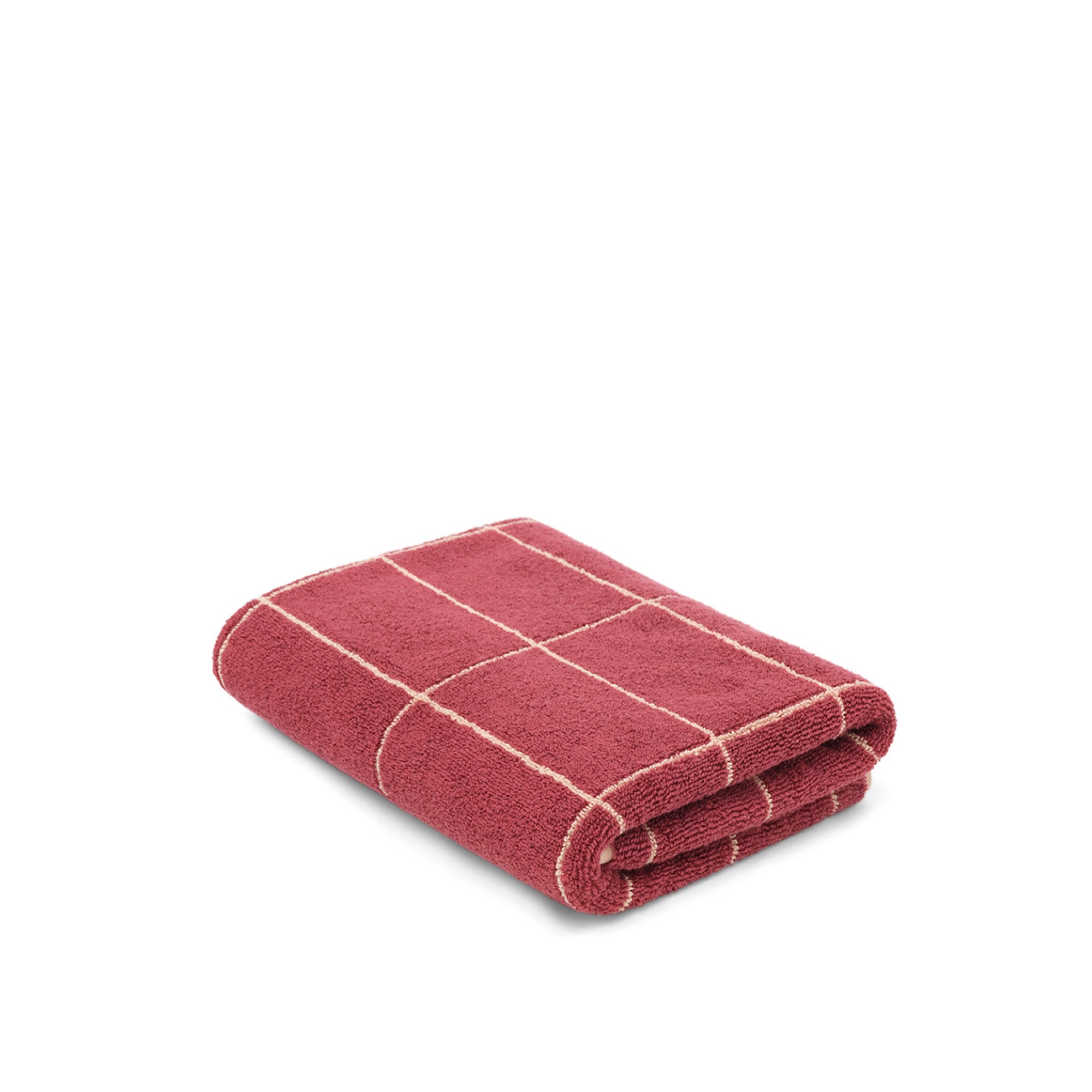 LOOP HOME bath mat - ruby/almond blush - tile