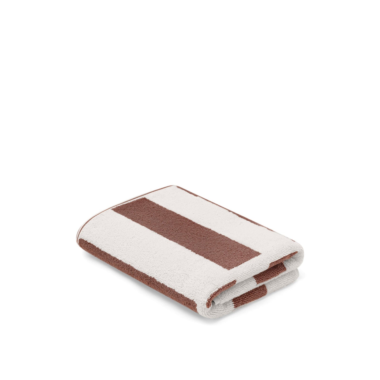 LOOP HOME bath mat - coffee/ivory - stack