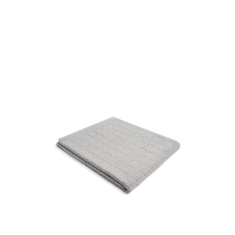 LOOP HOME bath sheet - stone - raised grid