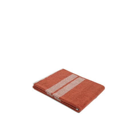 LOOP HOME bath sheet - terracotta/stone - dual dash