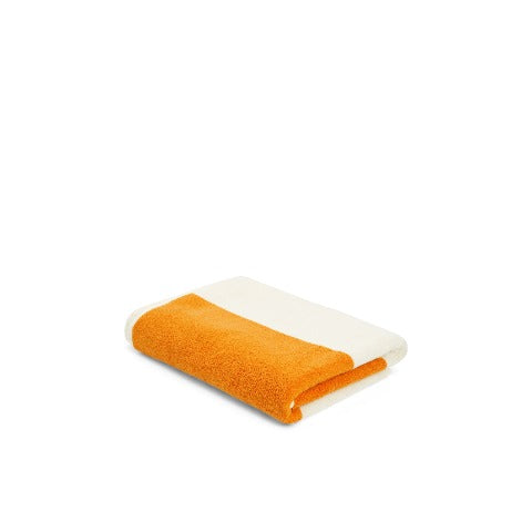 LOOP HOME bath sheet - saffron/ivory - block