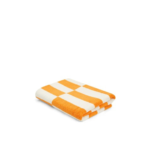 LOOP HOME bath sheet - saffron/ivory - offset