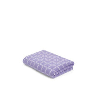LOOP HOME bath sheet - lilac/ivory - grid
