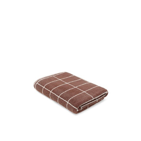 LOOP HOME bath sheet - coffee/ivory - tile